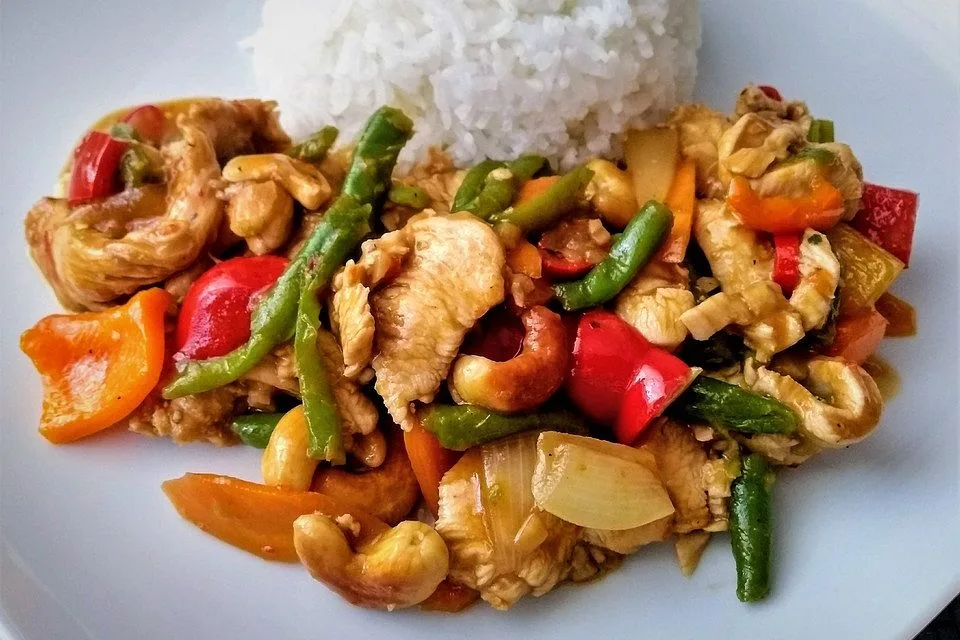 Hühnerbrust mit Cashewnüssen
